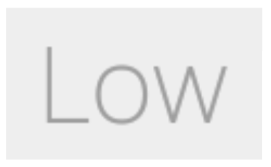 Very low probability display